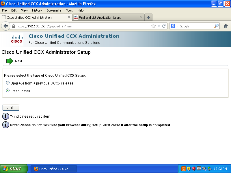 Cisco Unified Contact Center Express (UCCX) Initial Setup