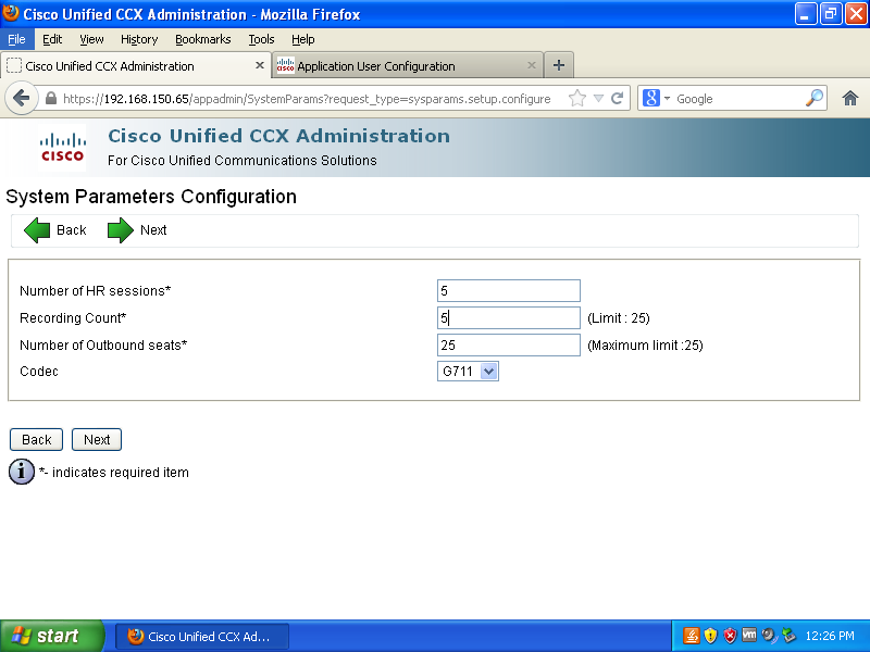 Cisco Unified Contact Center Express (UCCX) Initial Setup