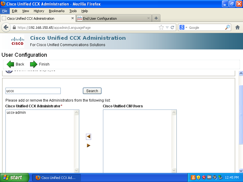 Cisco Unified Contact Center Express (UCCX) Initial Setup