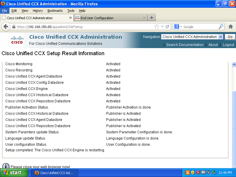 Cisco Unified Contact Center Express (UCCX) Initial Setup