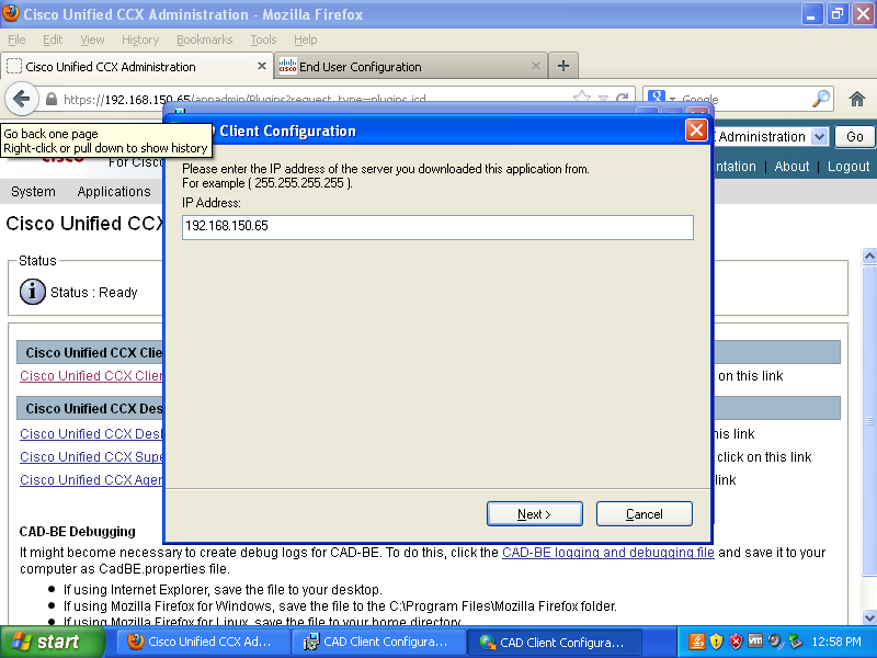 Cisco Unified Contact Center Express (UCCX) Initial Setup