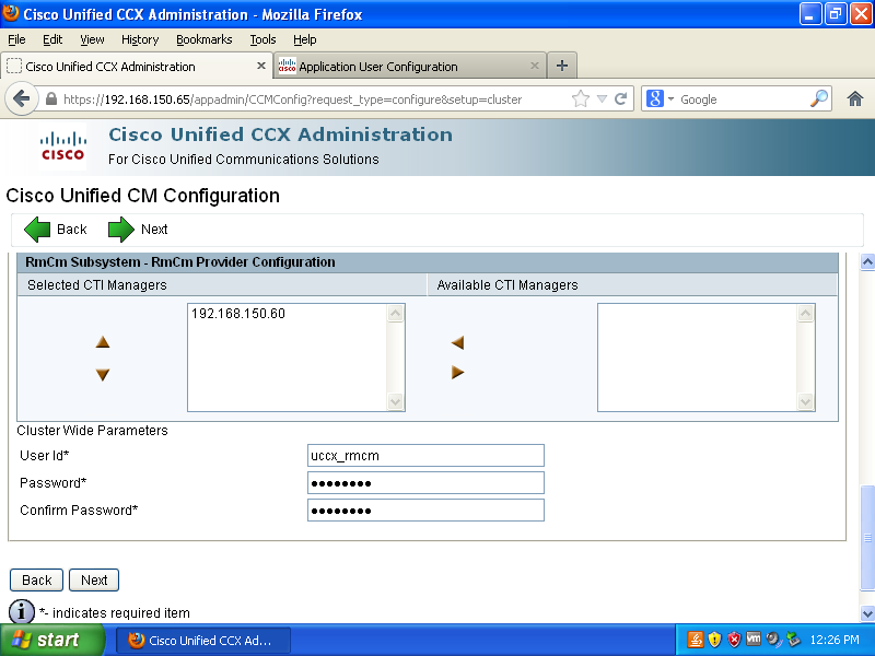 Cisco Unified Contact Center Express (UCCX) Initial Setup